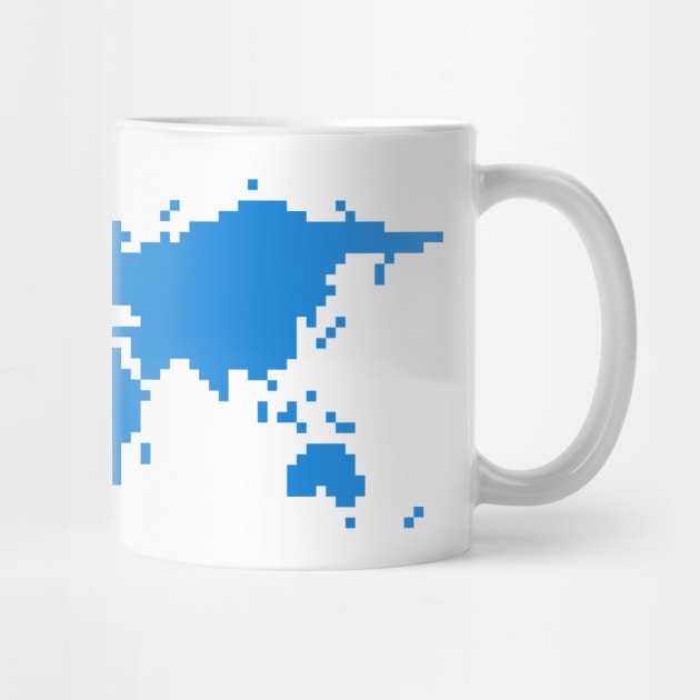 Pixel World, Blue by DKrumpp